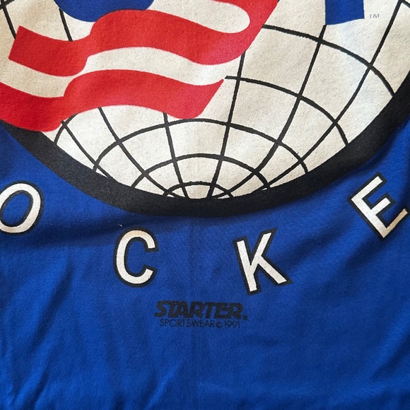 Team USA Hockey Deadstock 1991 Starter T-Shirt - Picture 3 of 4